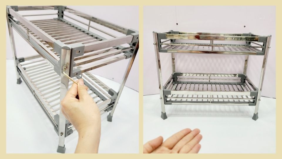 Hướng dẫn lắp ráp kệ 2 tầng V1