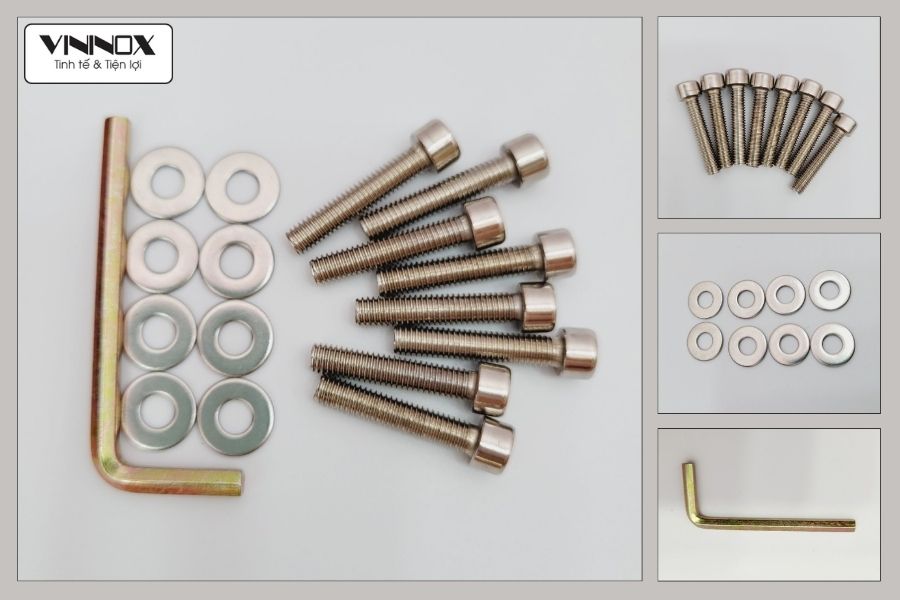 Phụ kiện lắp ráp của kệ 2 tầng V1