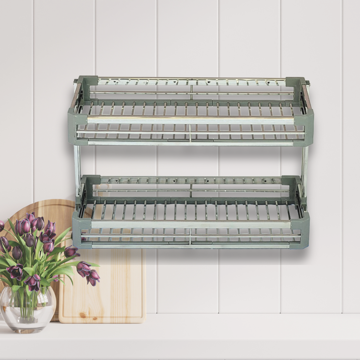 Kệ treo tường 2 tầng V1 Vininox