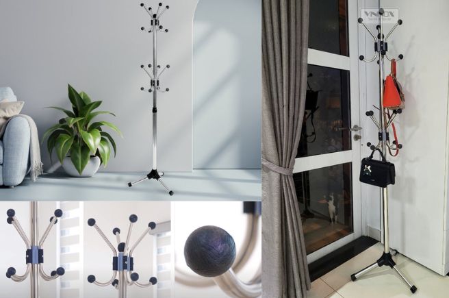 Cây treo quần áo bằng inox