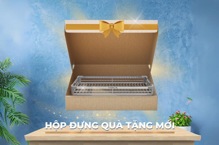 Hộp đựng kệ treo tường inox Vininox