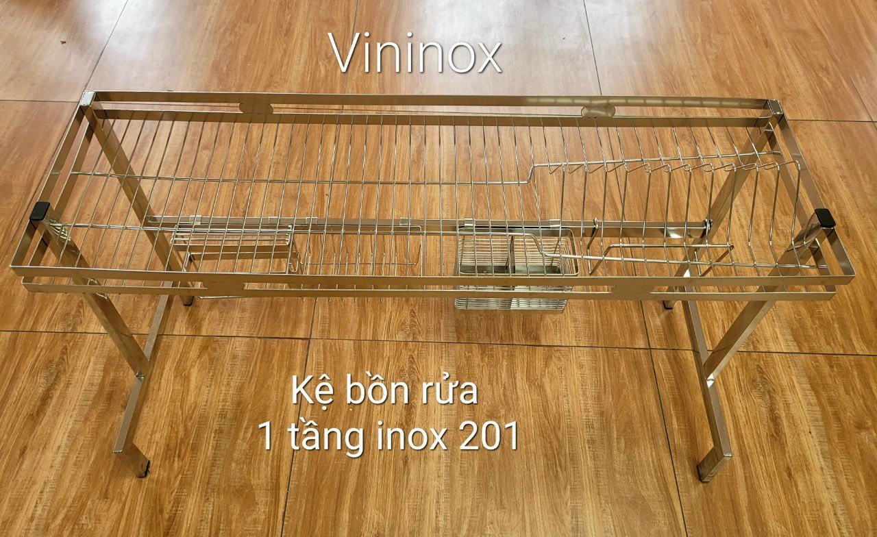 Kệ bồn rửa inox 201 1 tầng