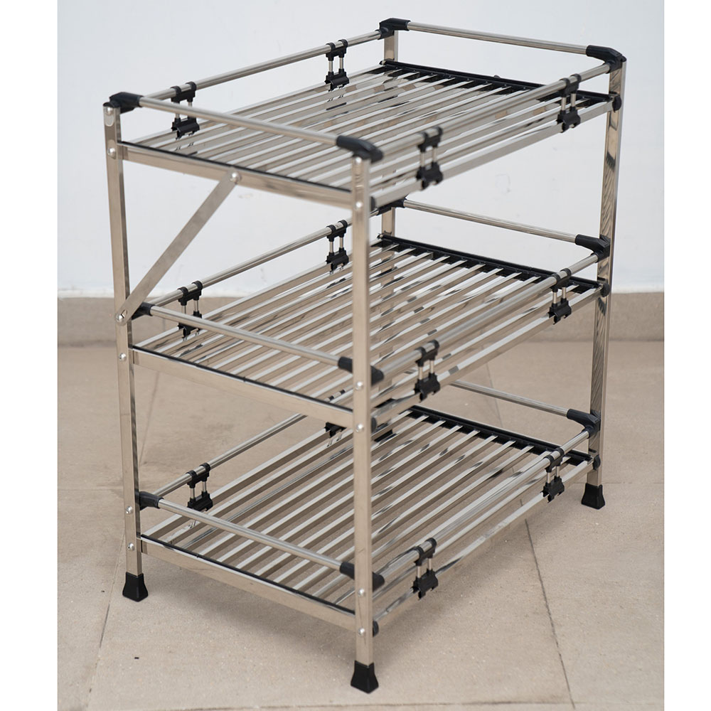 Ứng dụng inox hộp làm kệ chén