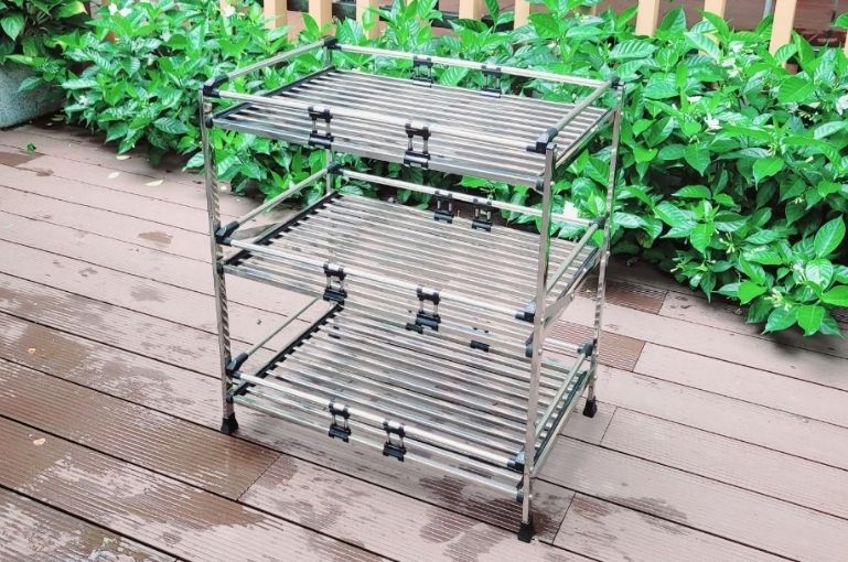 Kệ chén inox lắp ráp
