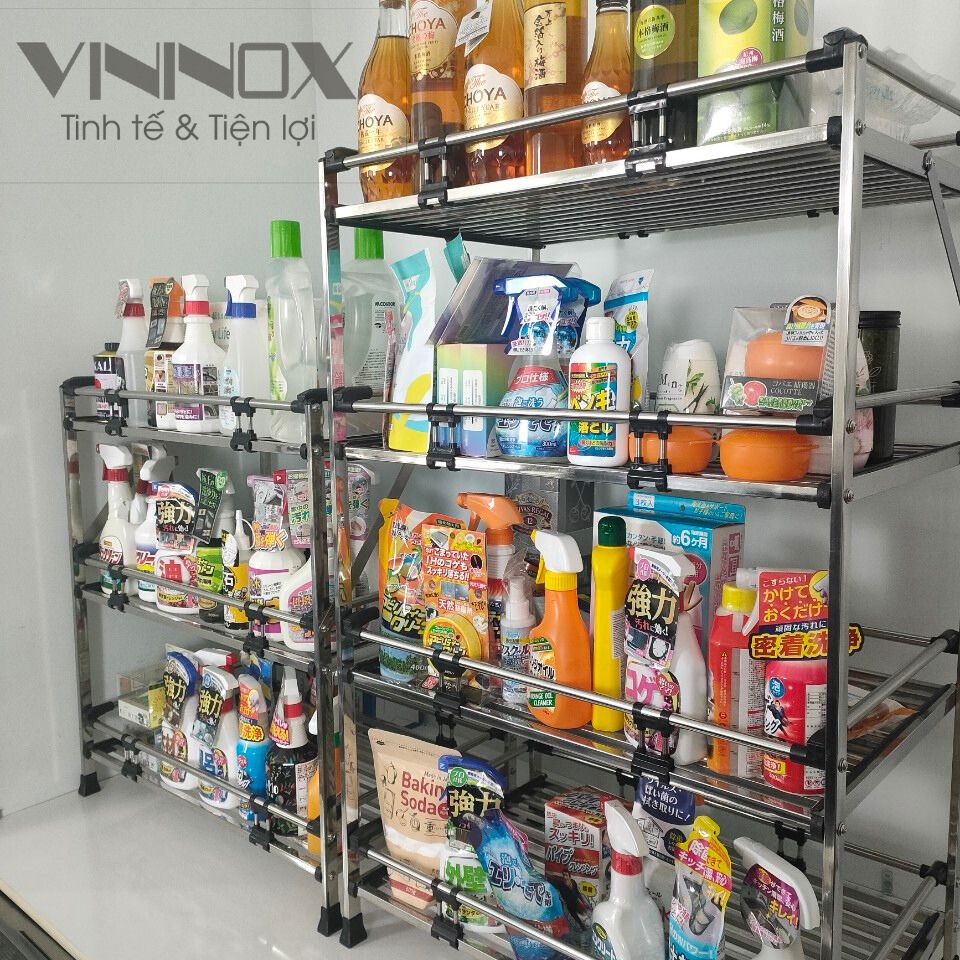 Tổng hợp các mẫu kệ gia vị inox đẹp chất lượng từ Vininox