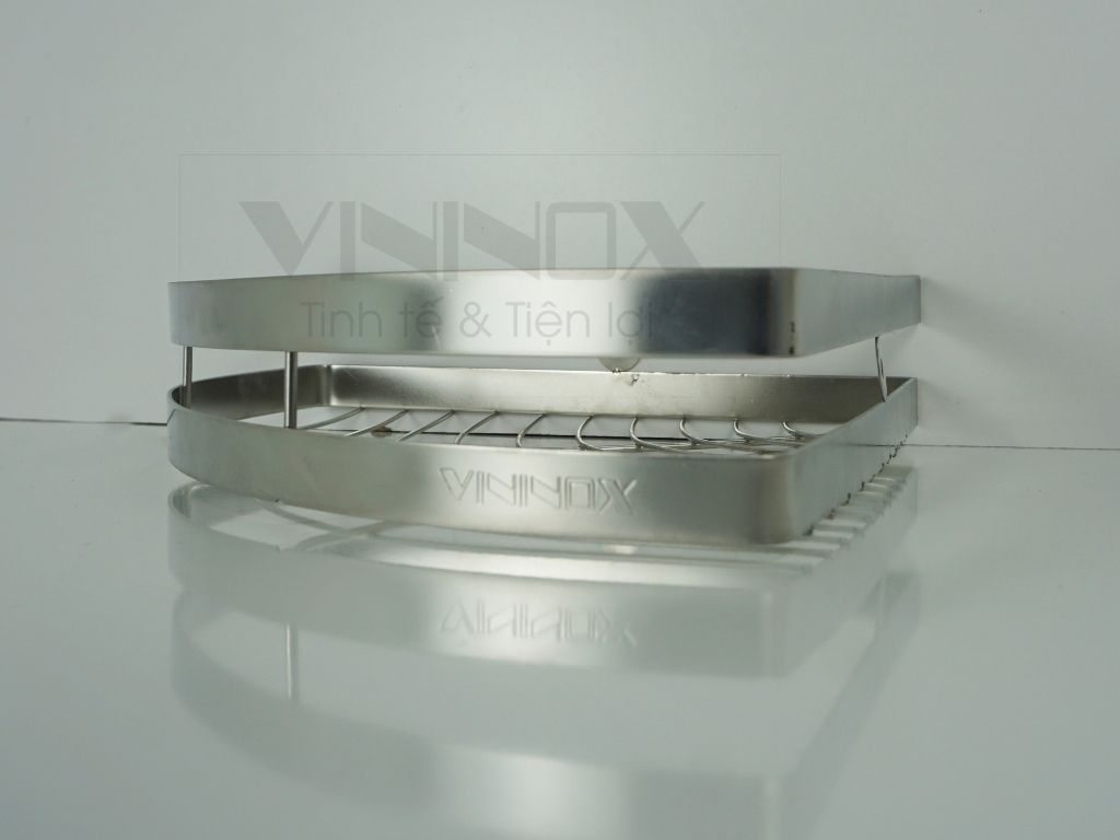 Kệ góc gia vị inox cho góc bếp 