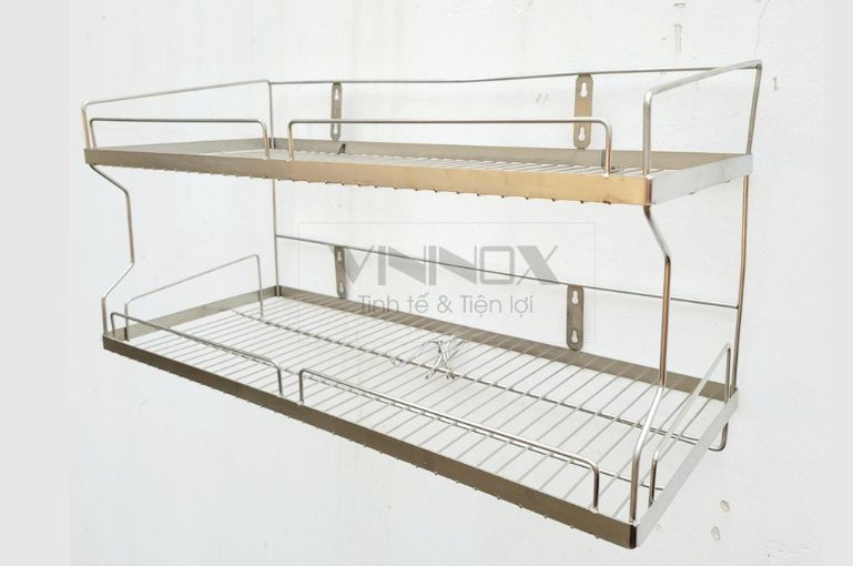 Kệ treo tường inox 2 tầng basic