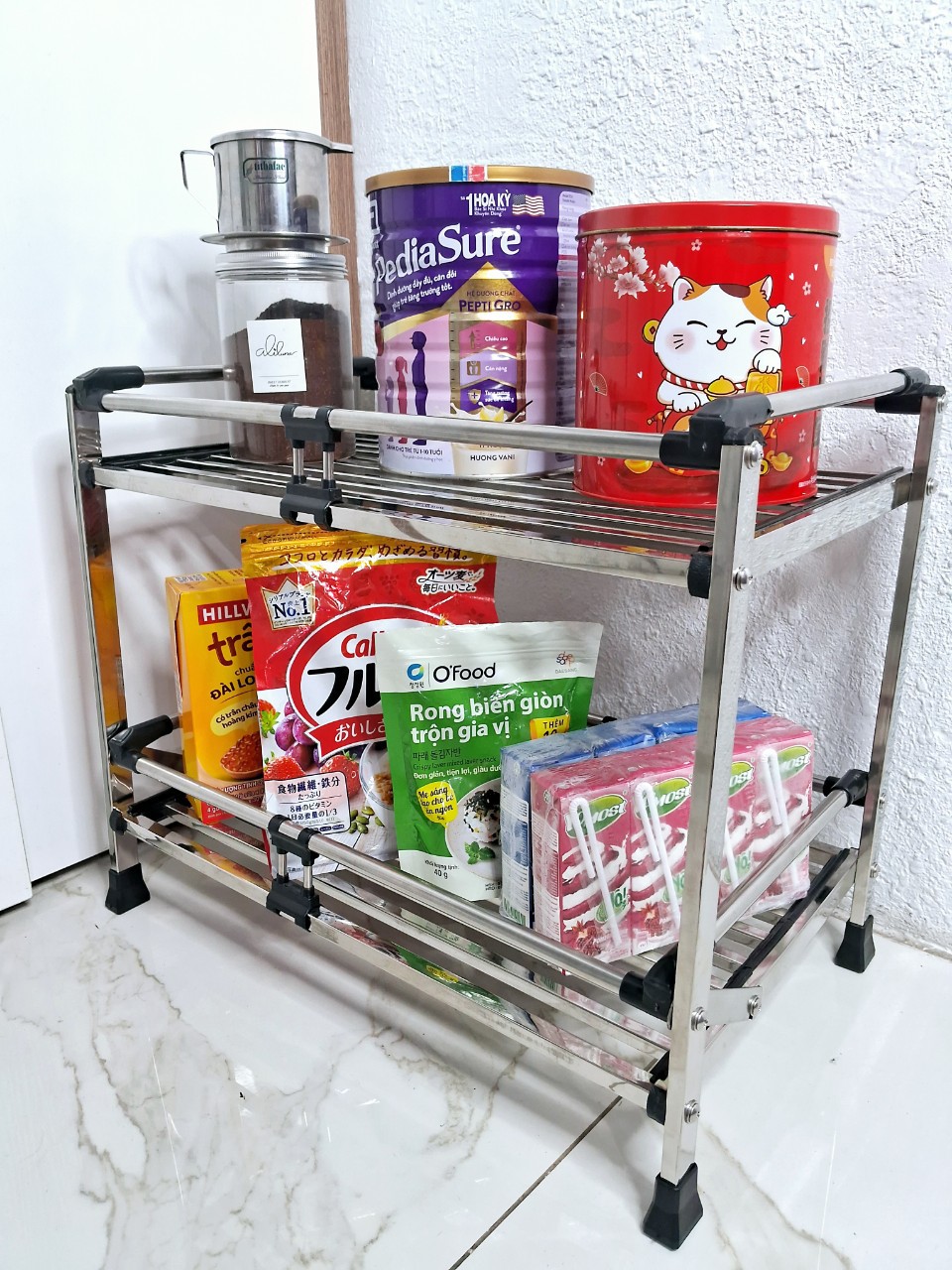 Kệ úp chén 2 tầng đặt bàn