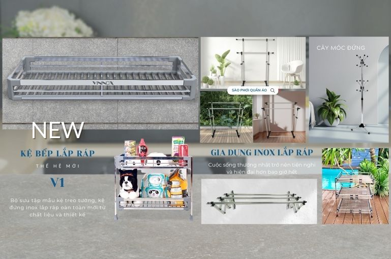 Sản phẩm gia dụng inox lắp ráp